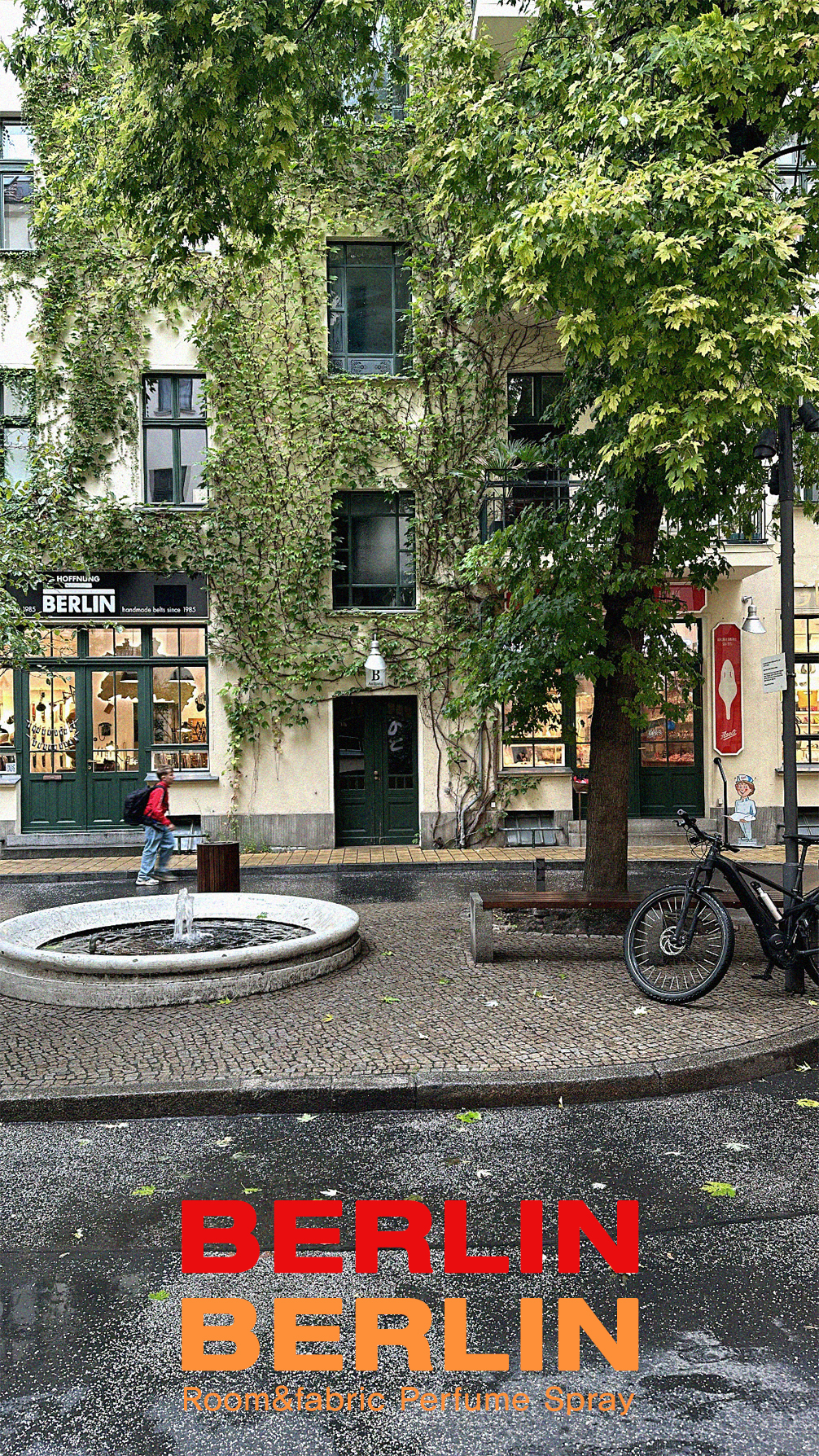 베를린 거리와 BERLIN BERLIN 룸 앤 패브릭 퍼퓸 스프레이 타이틀